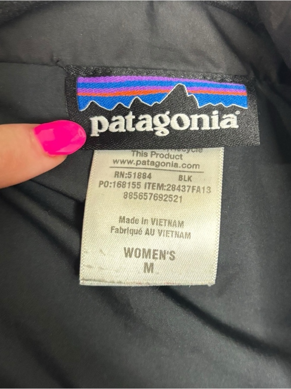 Patagonia Women's Down With It Parka Goose Down Knee Length Coat Medium *flawed - Picture 5 of 15